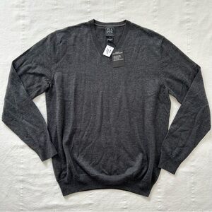 Jos. A. Bank Dark Gray V-Neck Sweater